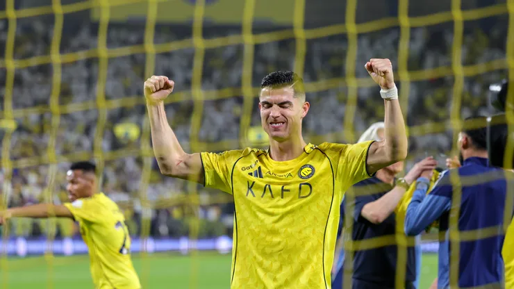 Cristiano Ronaldo celebrando.