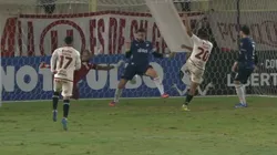 Alex Valera puso el 2-1 ante Nacional.