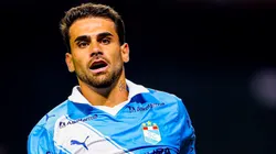 El delantero Felipe Vizeu jugando con Sporting Cristal.