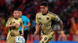 Facundo Callejo durante el partido entre DIM vs. Cusco por la fecha 3 del Grupo A de la Copa Libertadores.