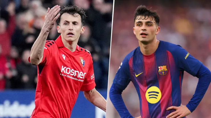 Ante Budimir y Pedri, figuras de Osasuna y Barcelona, respectivamente.