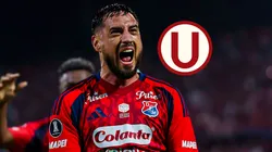 Francisco Fydriszewski festejando un gol con Independiente Medellín e ingresando en la órbita de Universitario.