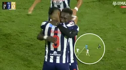 Eryc Castillo celebrando el 1-0 ante Moquegua.