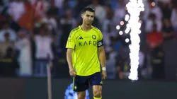 Cristiano Ronaldo, frustrado tras la derrota de Al Nassr.