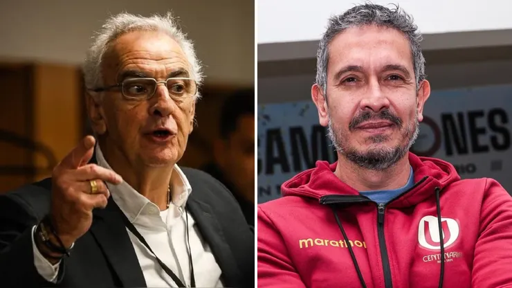 Jorge Fossati junto a Franco Velazco.