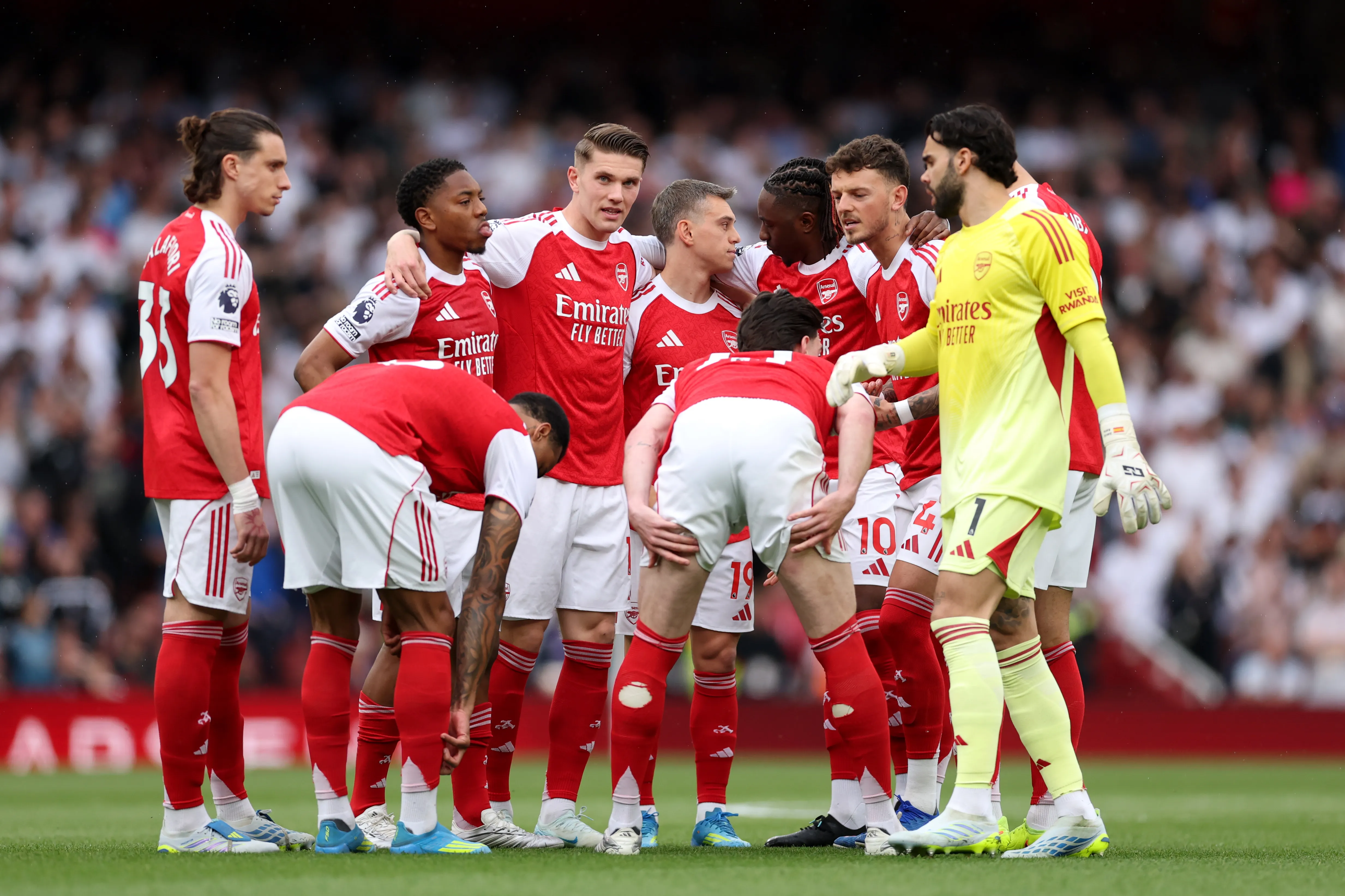 Jugadores del Arsenal (Getty)