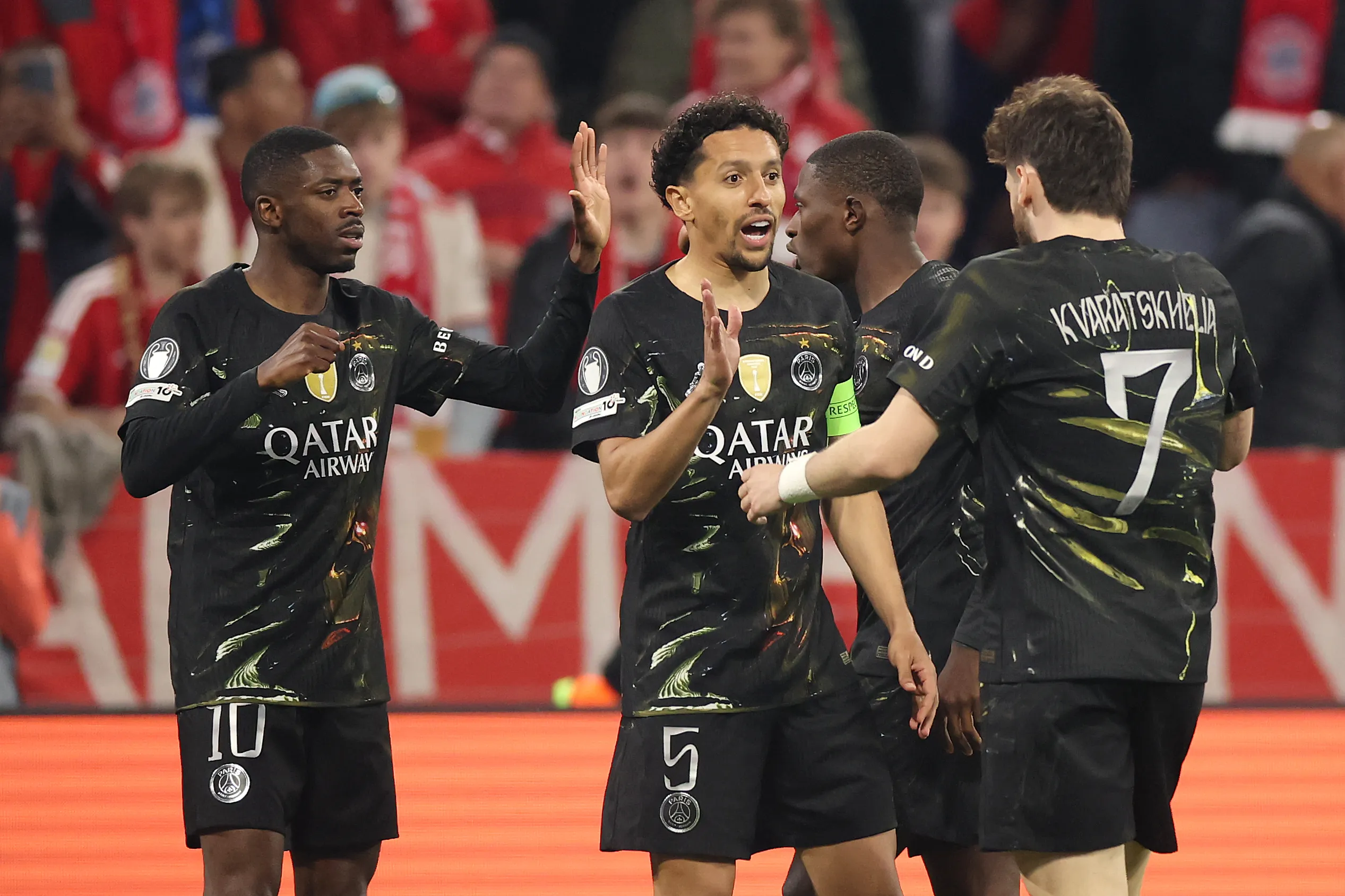 PSG celebrando su pase a la final (Foto: Getty).