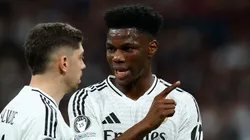 Federico Valverde y Aurélien Tchouaméni, jugadores de Real Madrid.