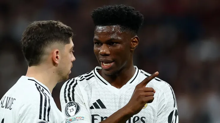 Federico Valverde y Aurélien Tchouaméni, jugadores de Real Madrid.