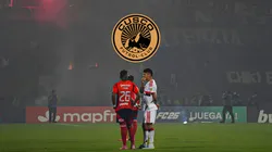 Momentos de tensión en el Independiente Medellín vs. Flamengo por la Copa Libertadores.