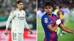 Federico Valverde y Lamine Yamal.