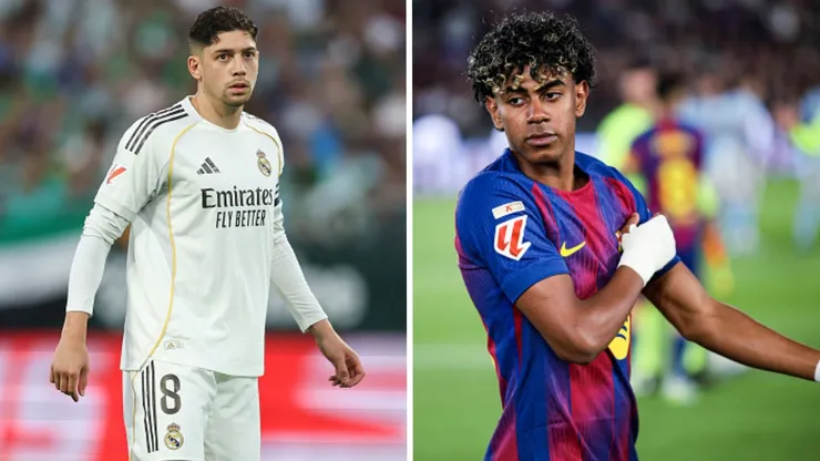 Federico Valverde y Lamine Yamal.