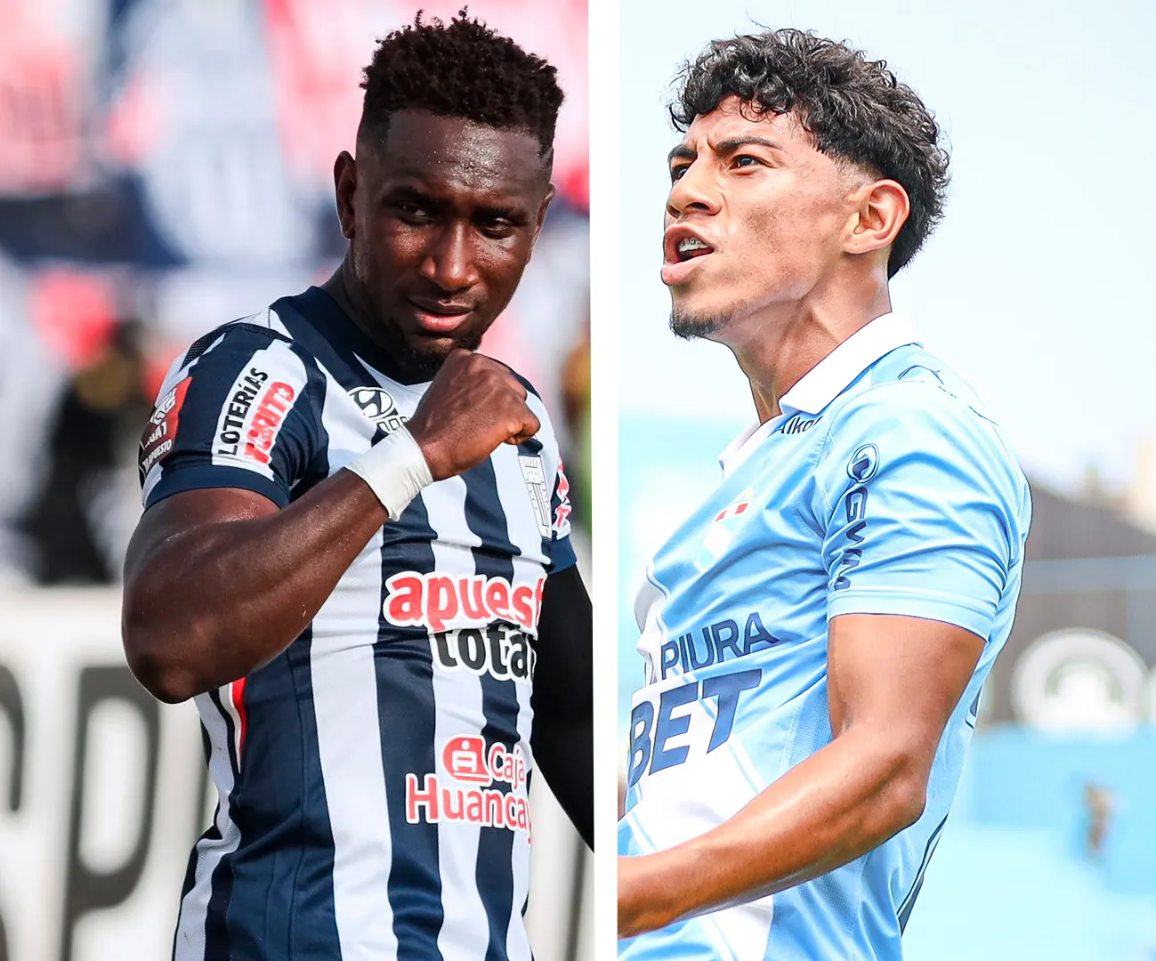 Eryc Castillo y Maxloren Castro en la previa del partido entre Alianza Lima vs. Sporting Cristal. (Foto: Producción Bolavip)