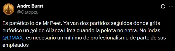 Tildan de “patético” lo de Mr. Peet.