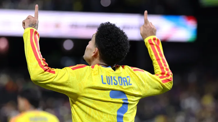 Luis Díaz celebrando.