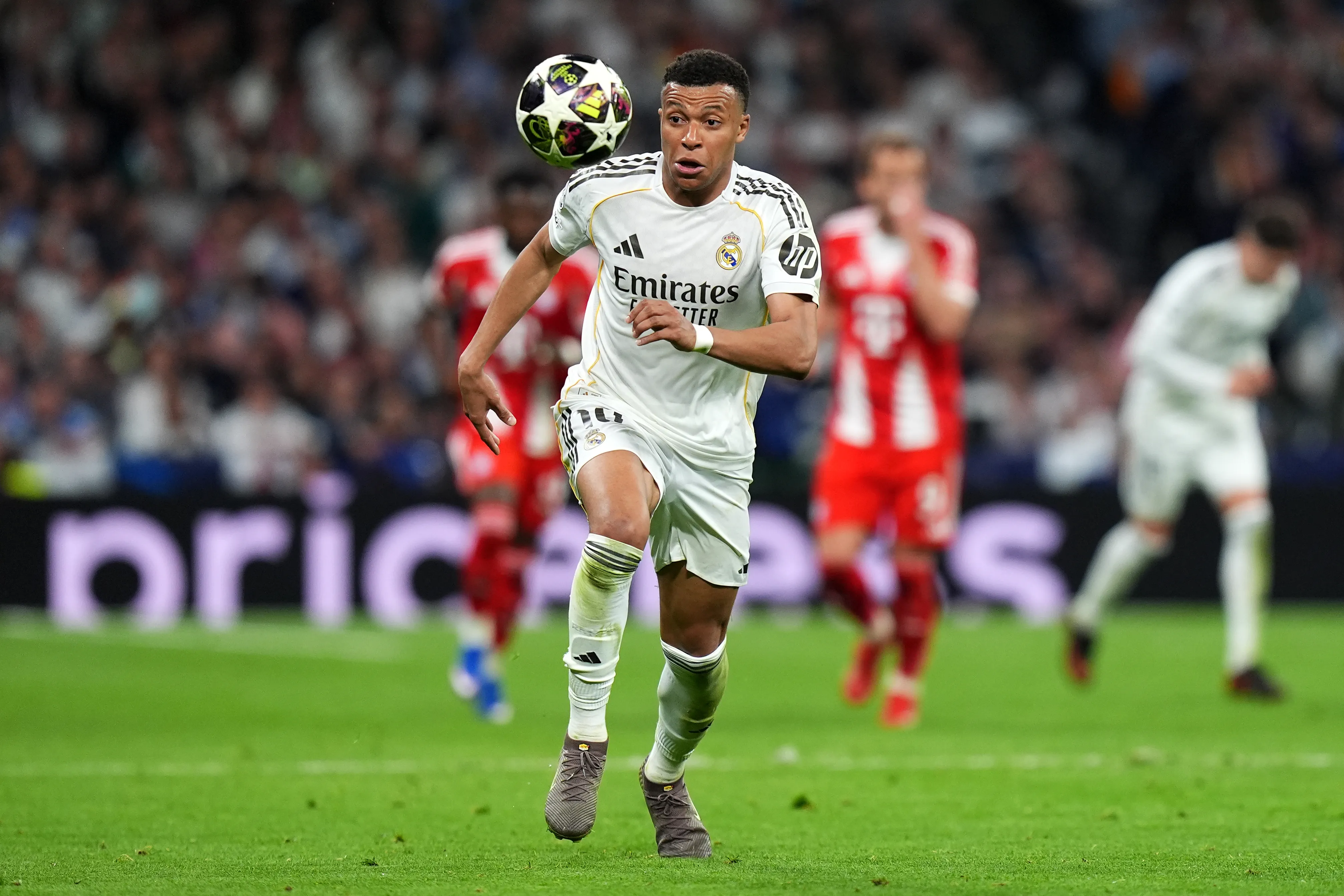 Kylian Mbappé en la Champions League con el Real Madrid (Foto: Getty).