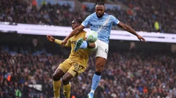 Antoine Semenyo, uno de los goleadores del Manchester City ante Crystal Palace.