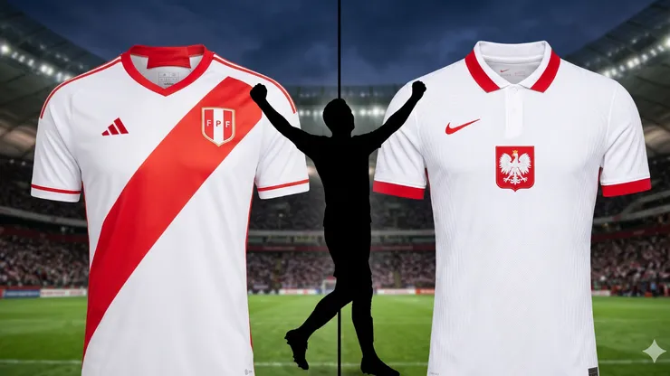 Camiseta de Perú y Polonia.