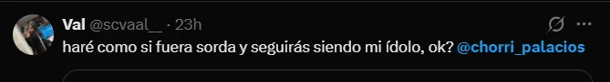 Fuente: 'X'.