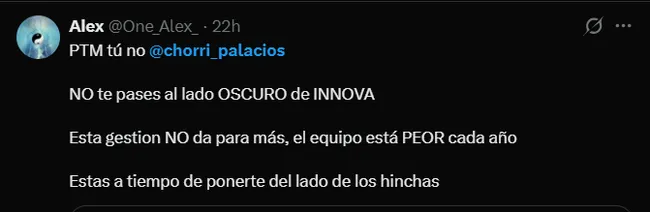 Fuente: 'X'.