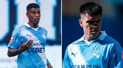Miguel Araujo y Santiago González, jugadores de Sporting Cristal.