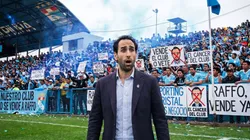 Joel Raffo e hinchas de Sporting Cristal.