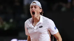 Ignacio Buse tras vencer a Aleksandar Kovacevic en las semifinales del ATP 500 de Hamburgo.