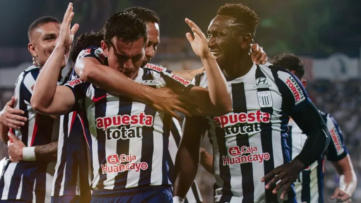 Jugadores de Alianza Lima celebrando en Matute.