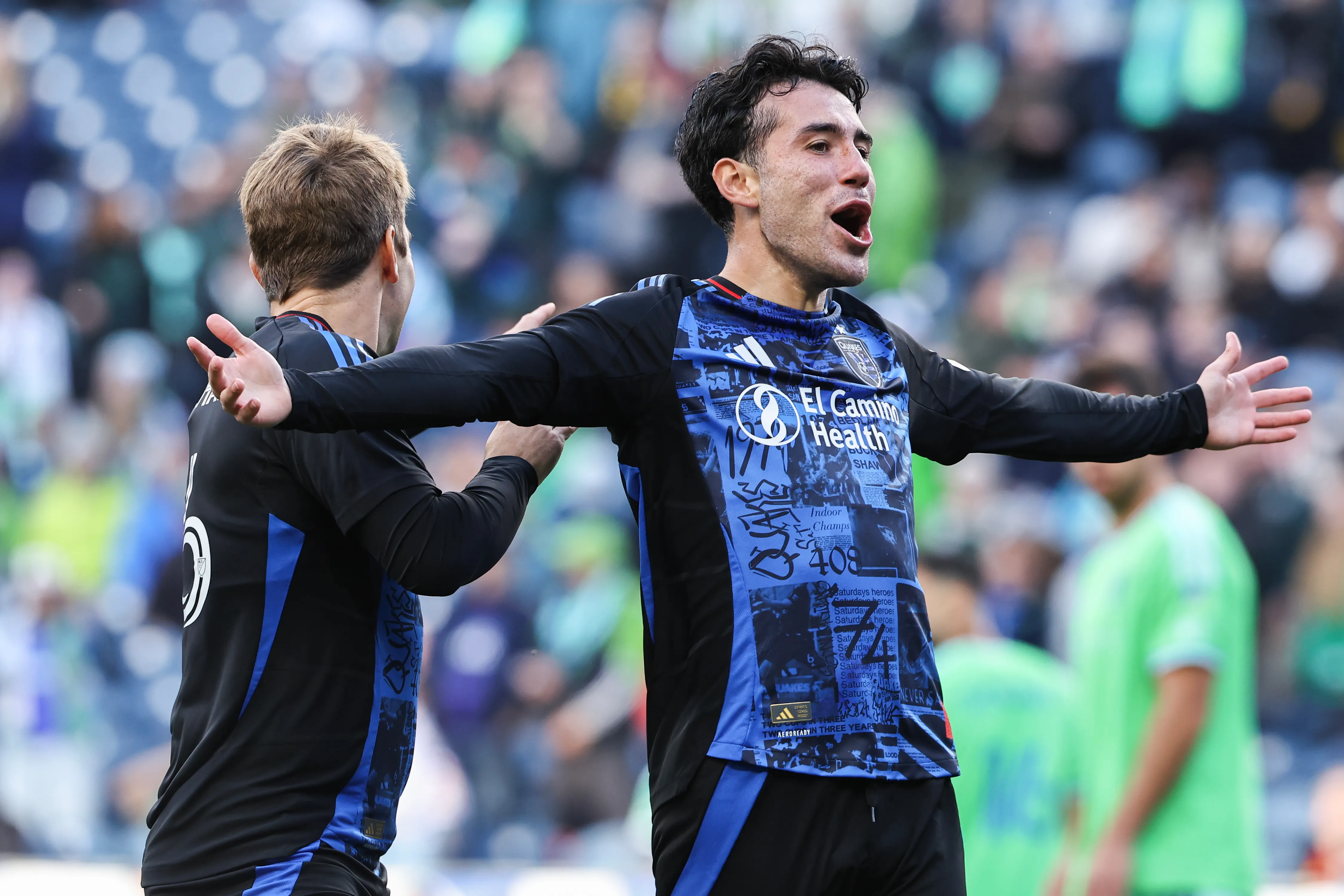 Nick Fernández celebrando con el San José Earthquakes (Foto: Getty).