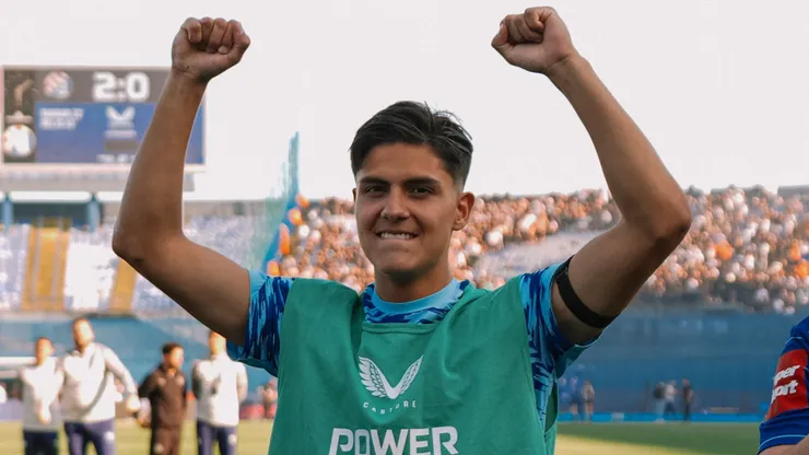 Matteo Pérez celebrando.