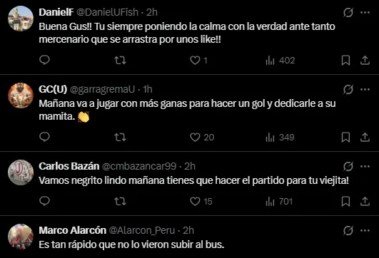 Hinchas alientan a José Carabalí (Foto: X).