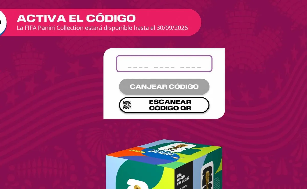 Cómo canjear códigos del álbum virtual PANINI del Mundial 2026 para ...