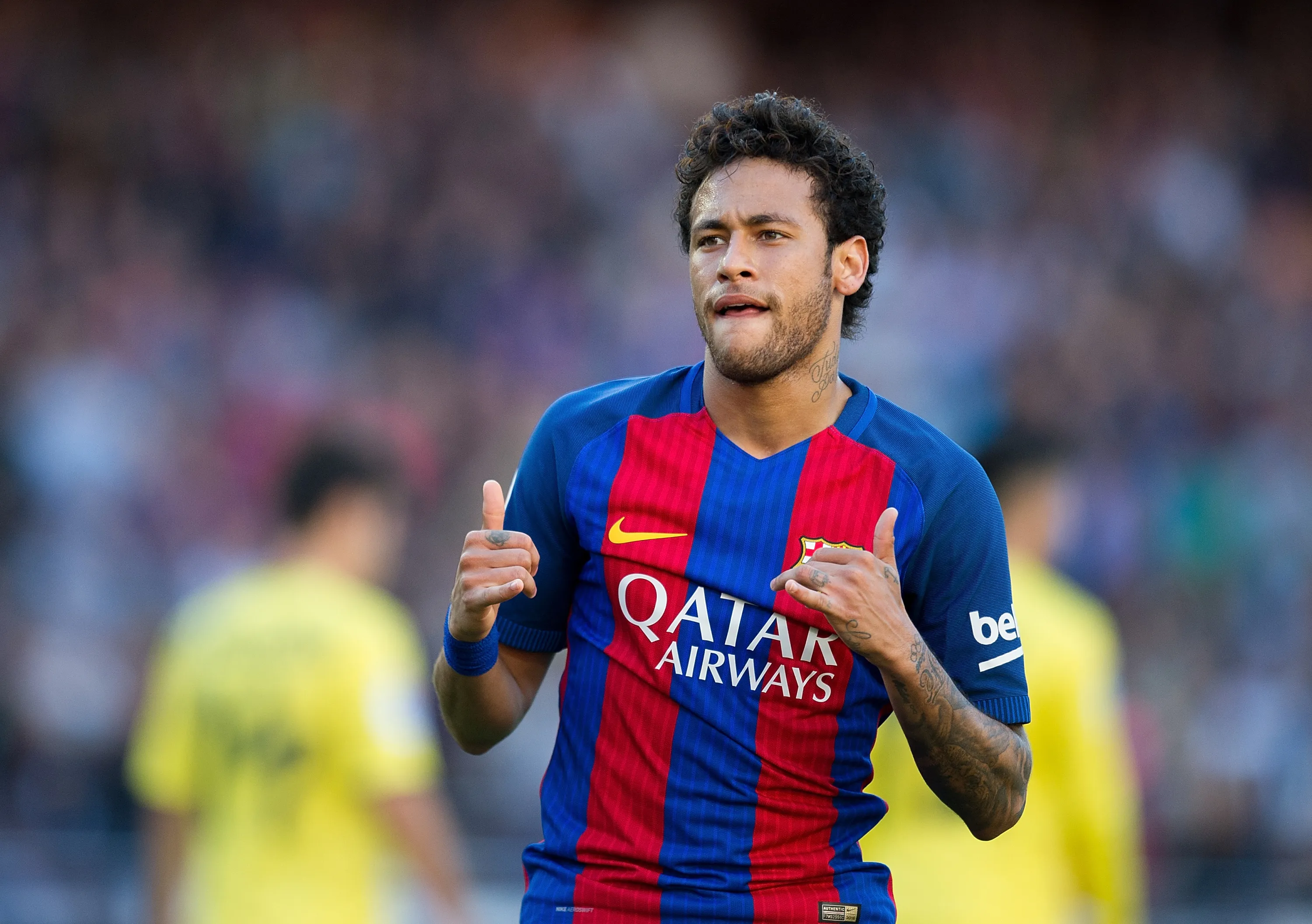 Neymar celebrando (Foto: Getty).