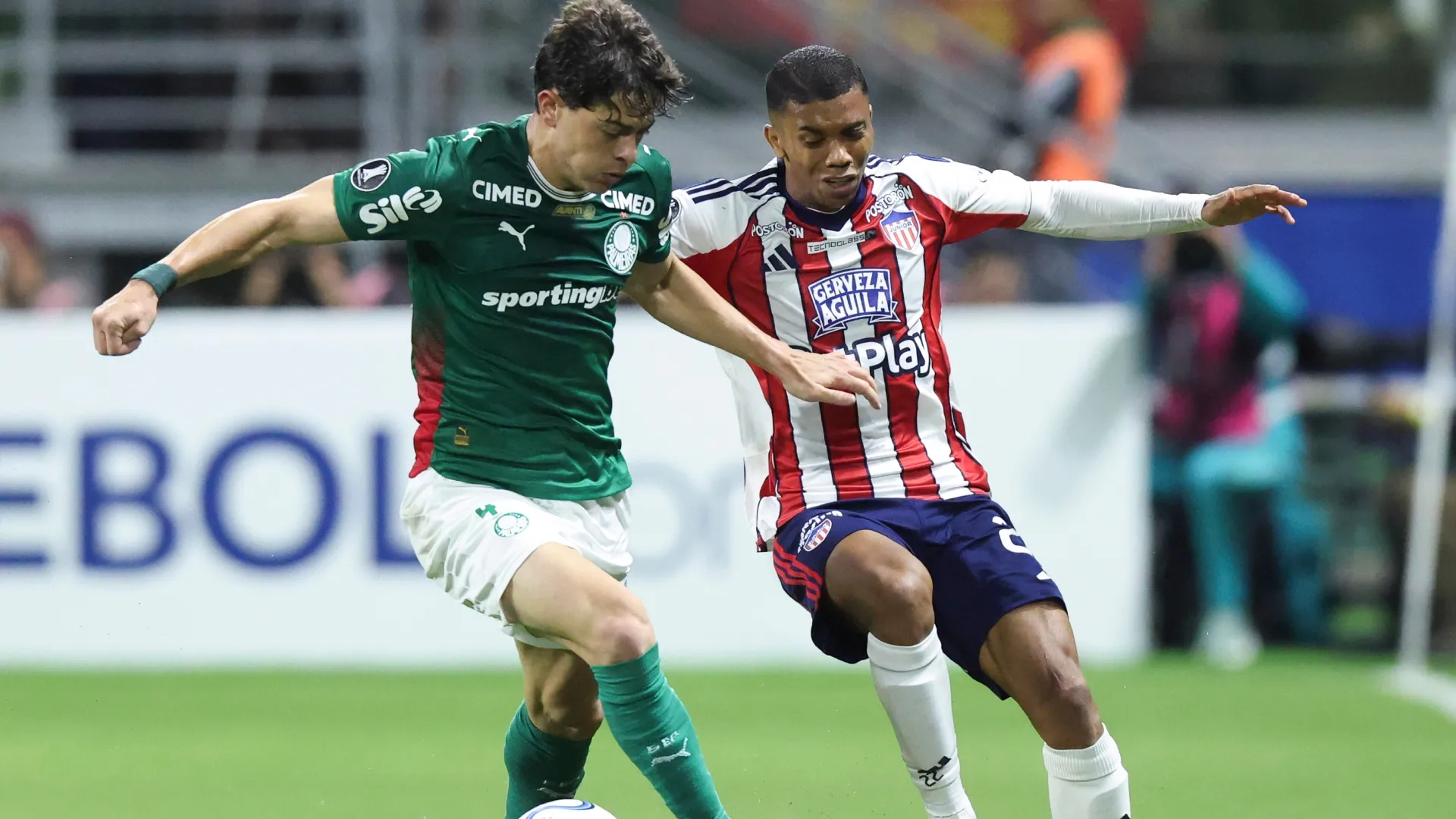 Palmeiras y Junior se enfrentan en Brasil (Getty Images).