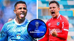 Yoshimar Yotún y Neri Bandiera de Sporting Cristal y Cienciano en la Copa Sudamericana.