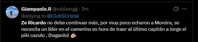 Fuente: 'X'.
