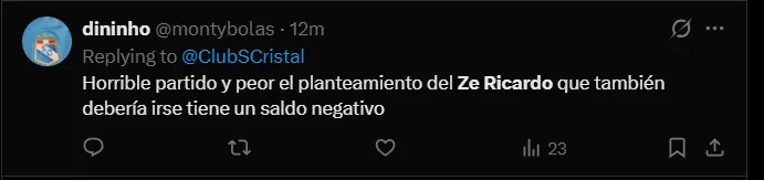 Fuente: 'X'.