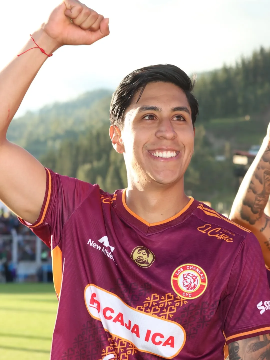 Adrián Quiroz festejando un gol con Los Chankas en la Liga 1 de Perú. (Foto: Los Chankas)