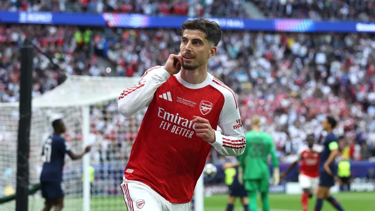 Havertz marcó el 1-0 para Arsenal ante PSG.