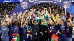 PSG festeja su bicampeonato en la Champions League.