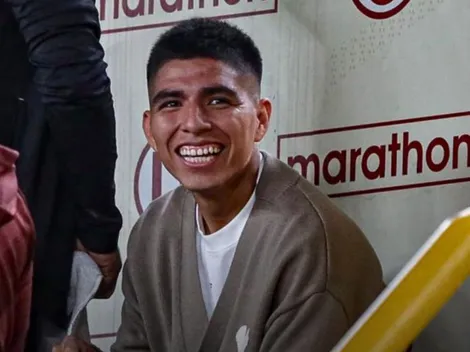 Piero Quispe estuvo en el Universitario vs Sport Huancayo y no descartan su regreso al club