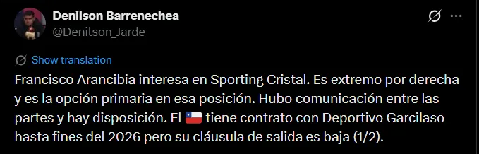 Fuente: @Denilson_Jarde