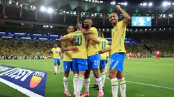Brasil festeja en la goleada ante Panamá.