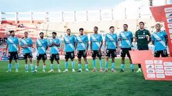 Jugadores de Sporting Cristal en la previa del duelo ante Cienciano.