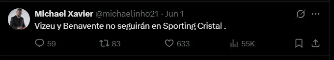 Fuente: @michaelinho21