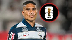 Paolo Guerrero de Alianza Lima y el logo del Mundial 2026.