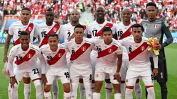 La Selección Peruana en el partido ante Francia durante el Mundial Rusia 2018.