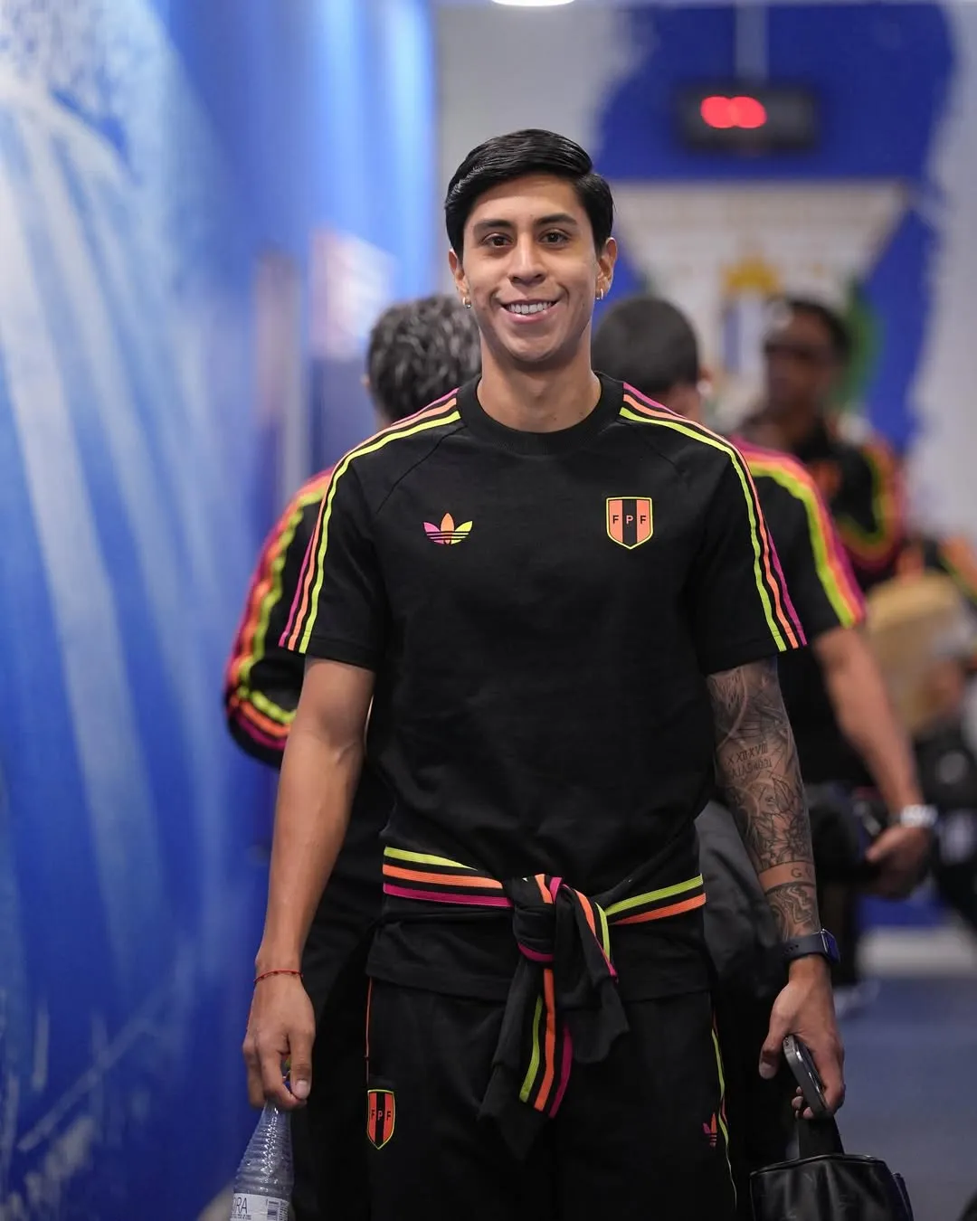 Adrián Quiroz junto a la Selección Peruana en Miami. (Foto: Selección Peruana)