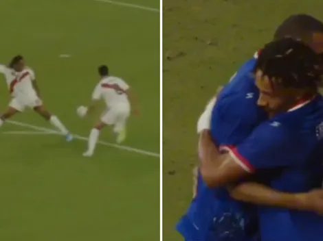 El grosero error de André Carrillo en el gol del 1-0 de Wilson Isidor para Haití