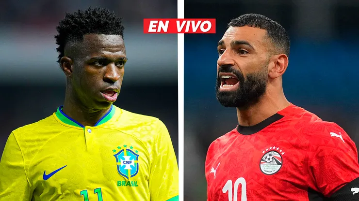 Vinícius Júnior y Mohamed Salah en la previa del amistoso entre Brasil vs. Egipto de cara al Mundial 2026.
